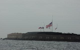 Click here to see 'Fort Sumpter' with flags at half-mast, displayed at 1024 X 768 pixels - suitable for printing.